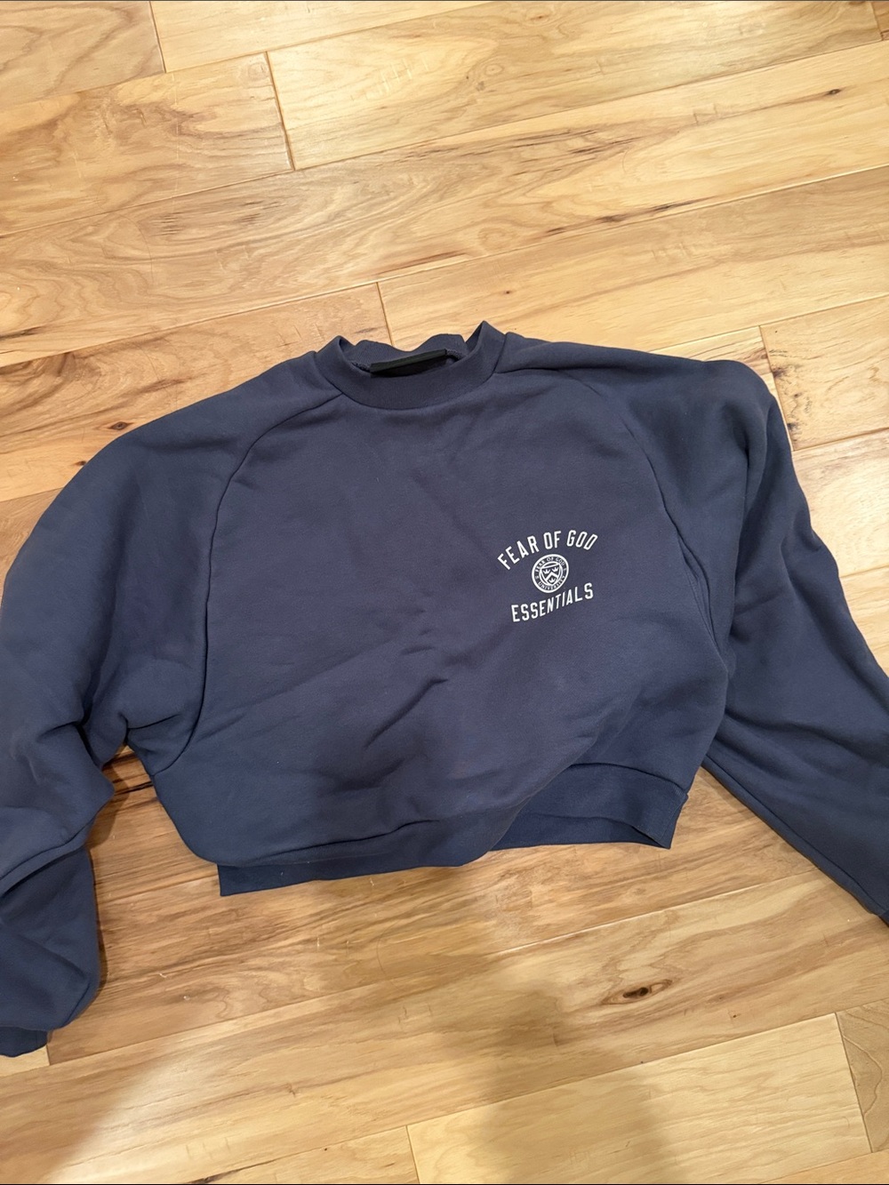 Essentials Fear of God Navy Crewneck Sweatshirt